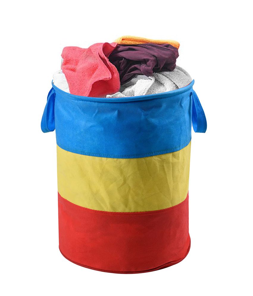     			HOMETALES 45 L capacity Laundry Bag,Multicolour (1U)