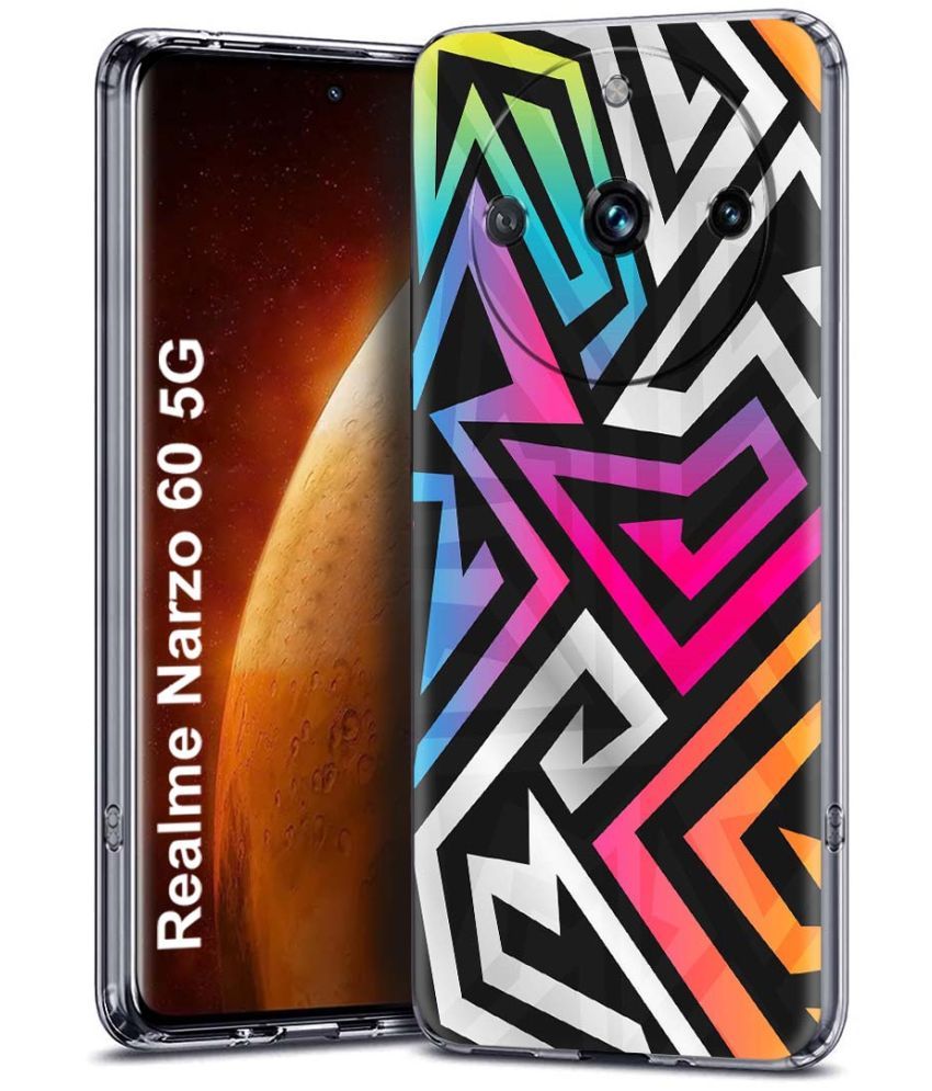     			Fashionury Multicolor Printed Back Cover Silicon Compatible For Realme Narzo 60 ( Pack of 1 )