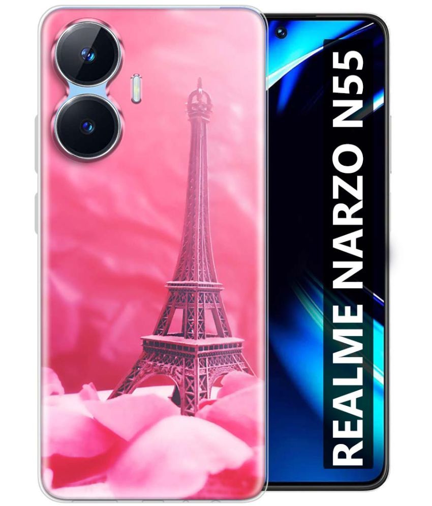     			Fashionury Multicolor Printed Back Cover Silicon Compatible For Realme Narzo N55 ( Pack of 1 )