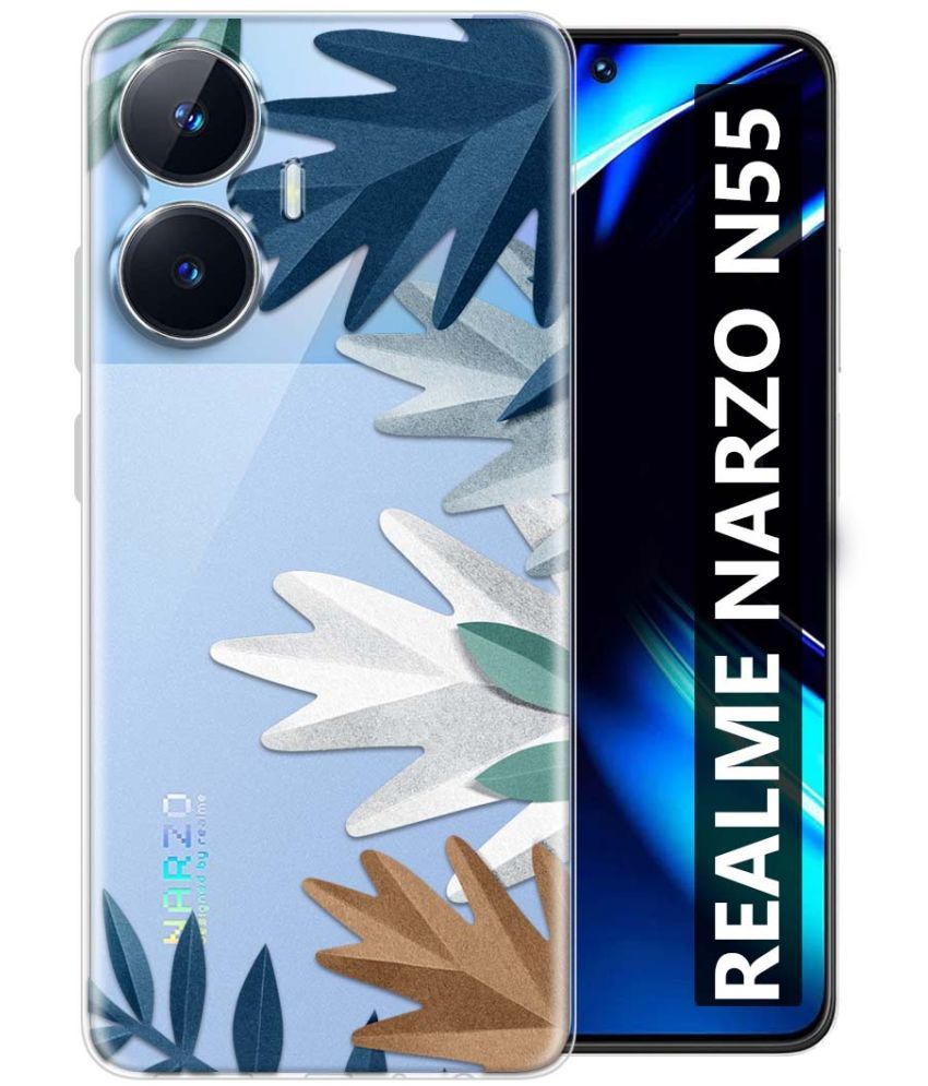     			Fashionury Multicolor Printed Back Cover Silicon Compatible For Realme Narzo N55 ( Pack of 1 )