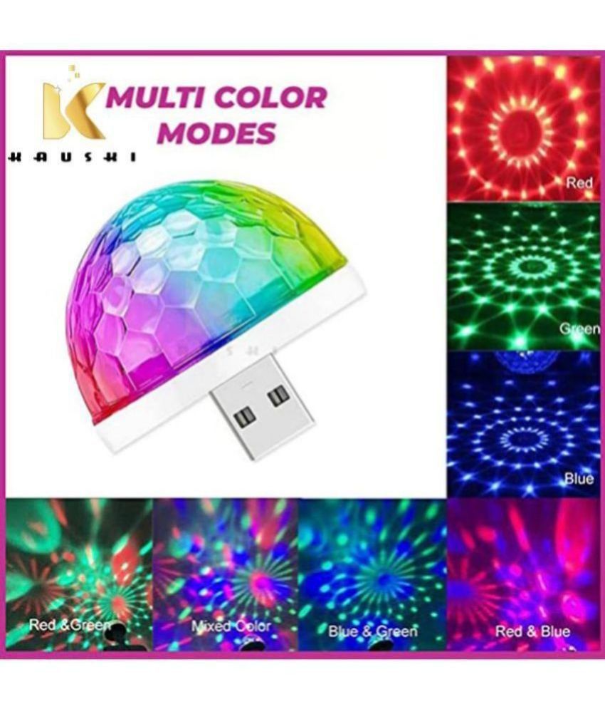     			Kauski Multicolor Night Lamp ( Pack of 1 )