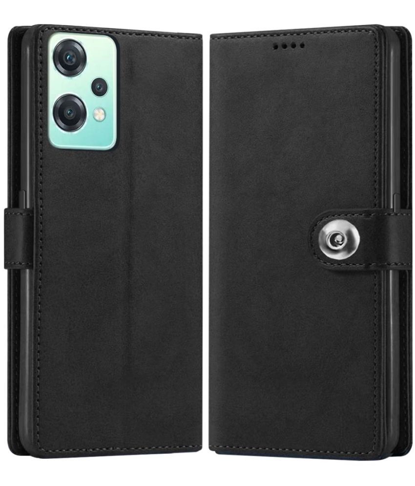     			NBOX Black Flip Cover Leather Compatible For Oneplus Nord Ce 2 Lite 5G ( Pack of 1 )