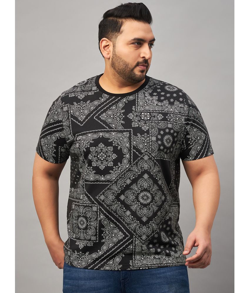     			AUSTIVO Cotton Blend Regular Fit Printed Half Sleeves Men's T-Shirt - Multicolor ( Pack of 1 )