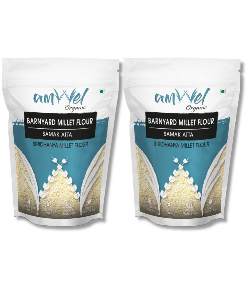     			Amwel Barnyard Millet Flour | Samak Atta | Siri Dhanya Millets Flour 900 gm Pack of 2