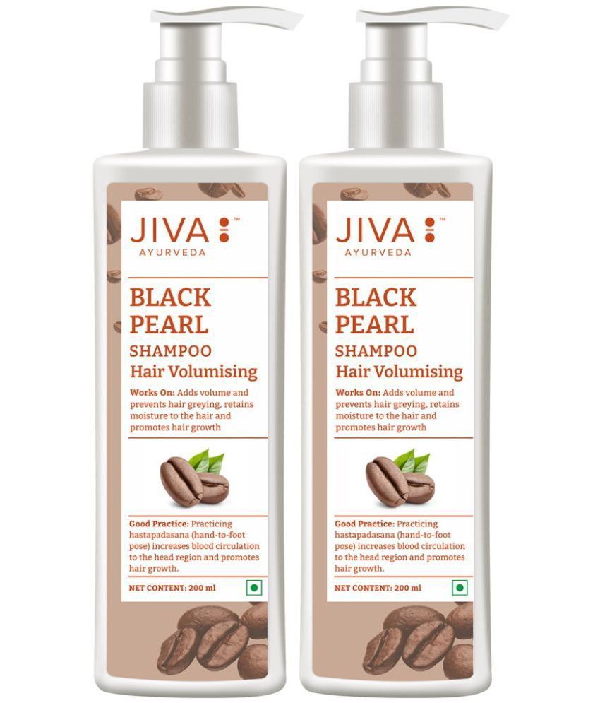     			Jiva Black Pearl Shampoo For Hair Volumizing Shampoo 200 ml (Pack of 2)