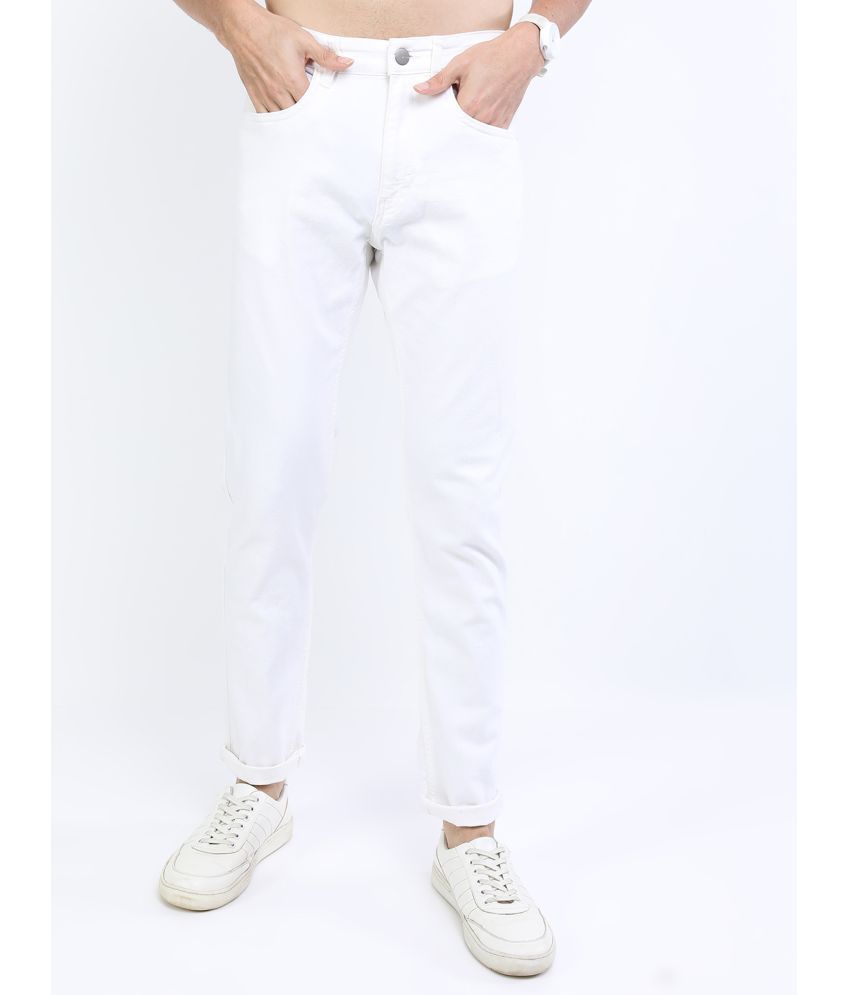     			Ketch Regular Fit Cuffed Hem Men's Jeans - White ( Pack of 1 )