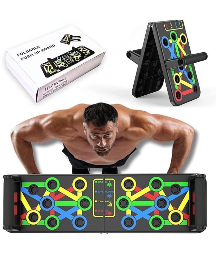     			VOLTEX  Push Up Board -with 14-in-one Muscle Toning System, Multifunctional Colour Coded Foldable Push up Board for Body