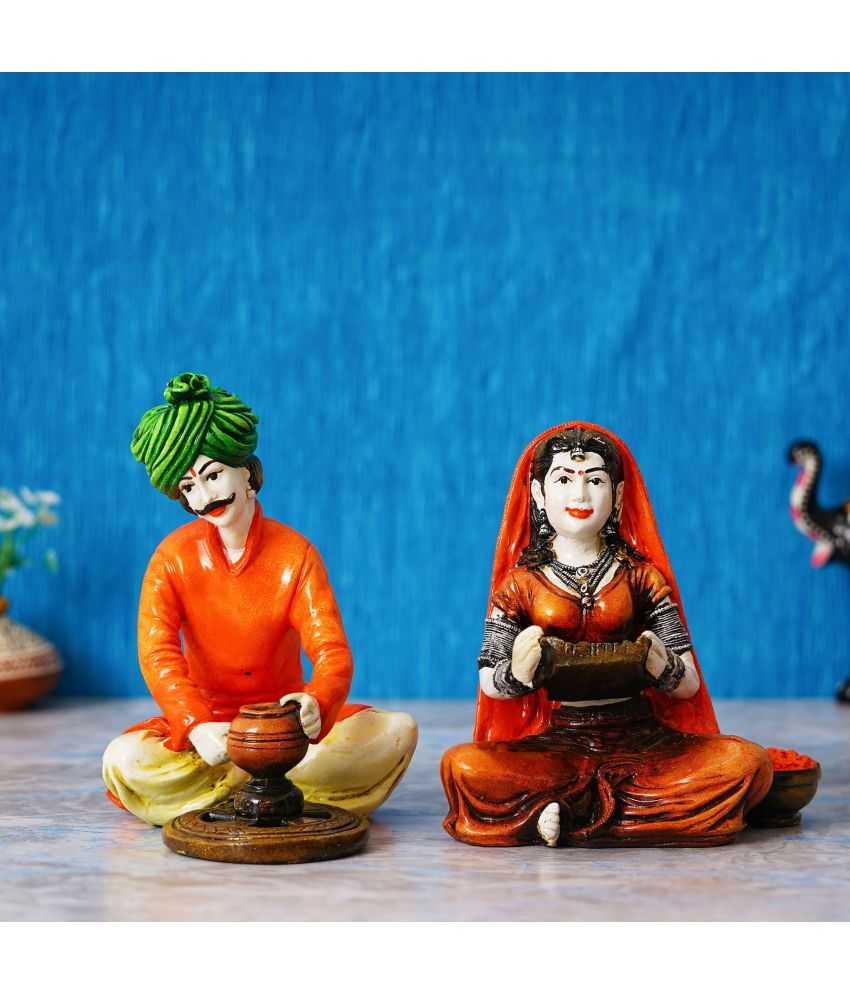     			eCraftIndia Couple & Human Figurine 17 cm - Pack of 2