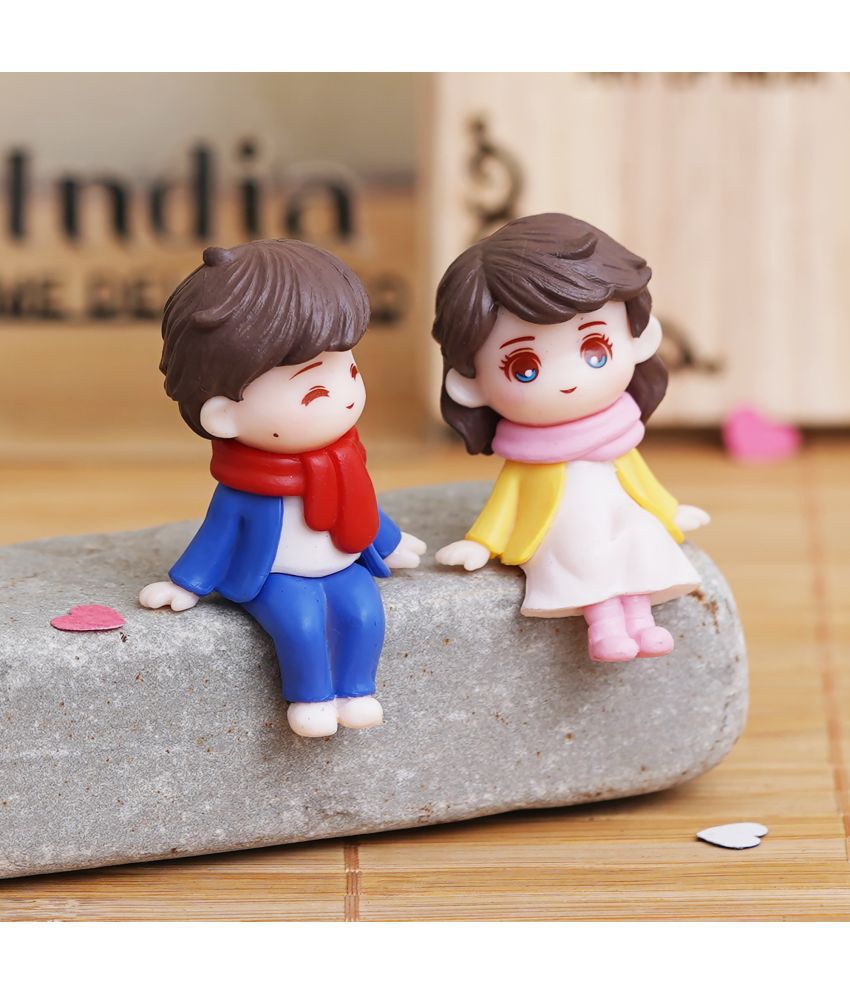     			eCraftIndia Multicolor Resin Couple Figurine