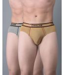 Pack of 2 Dollar Bigboss Assorted Solid Cotton Blend Men Brief