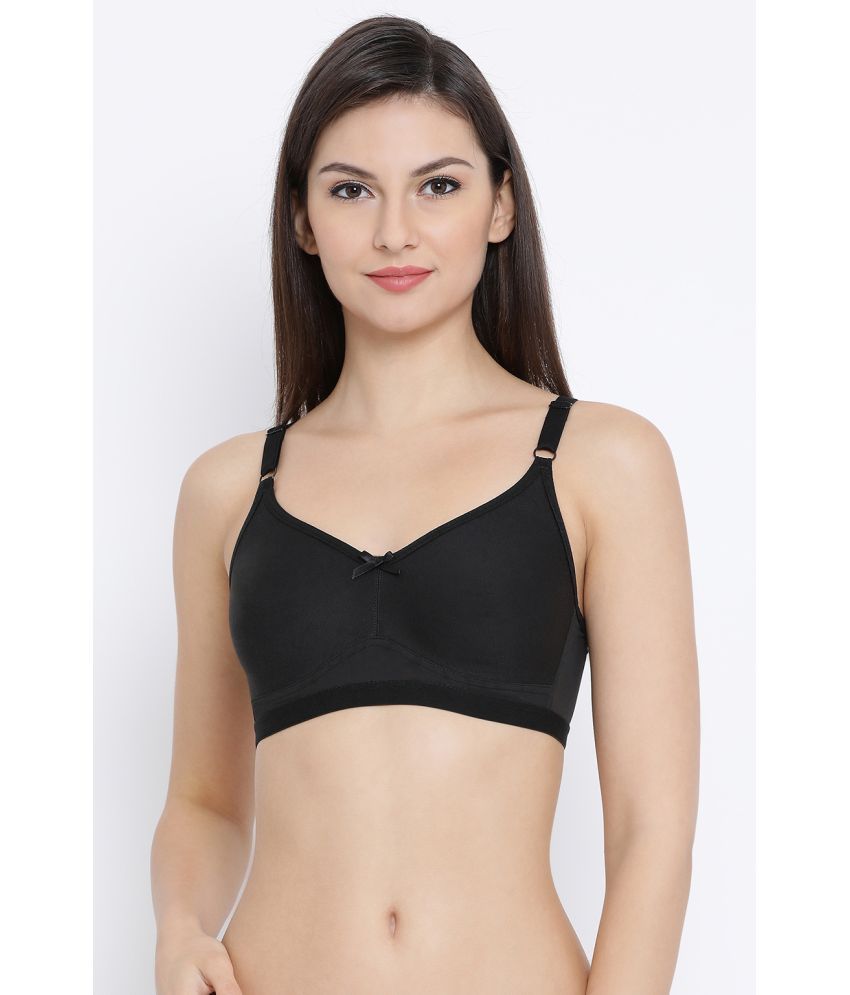     			Clovia Nylon Non Padded Women's T-Shirt Bra ( Black )