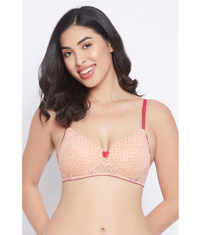     			Clovia Nylon Heavily Padded Women's Everyday Bra ( Orange )