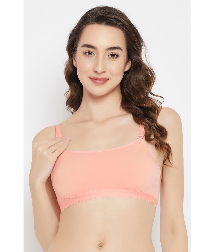     			Clovia Peach Cotton Heavily Padded Women's T-Shirt Bra ( Pack of 1 )