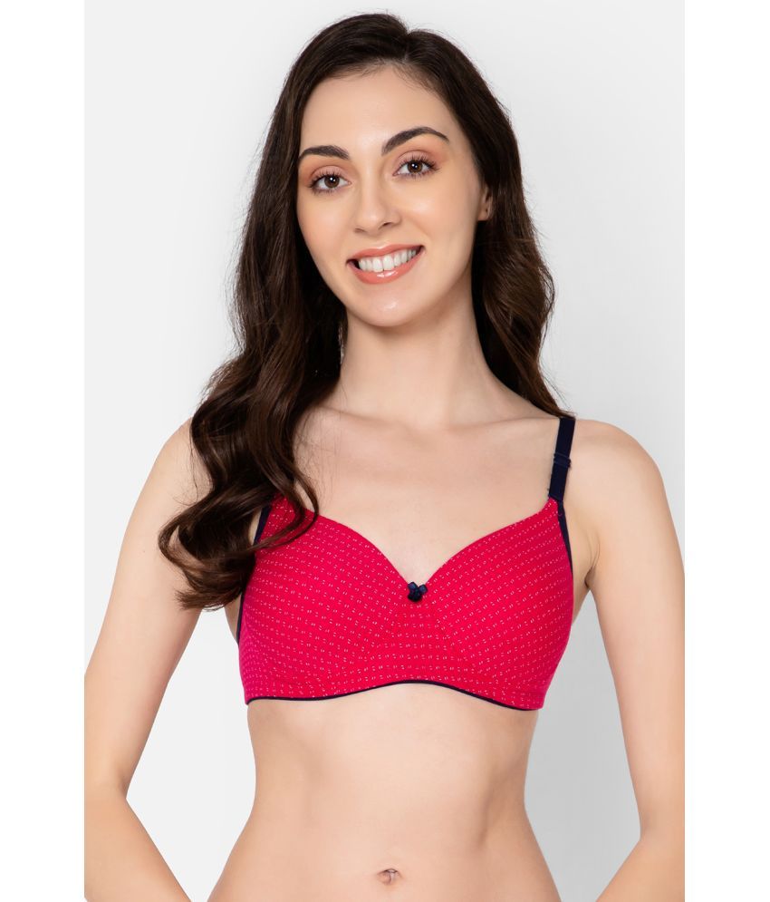     			Clovia Cotton Heavily Padded Women's T-Shirt Bra ( Pink )