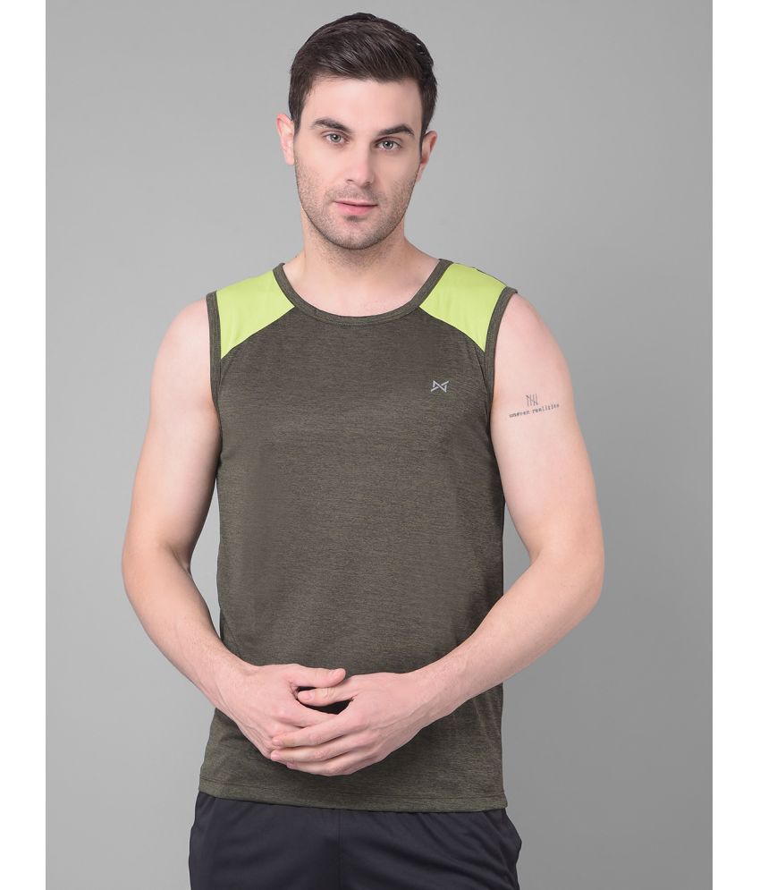     			Force NXT Olive Green Polyester Men's Vest ( Pack of 1 )