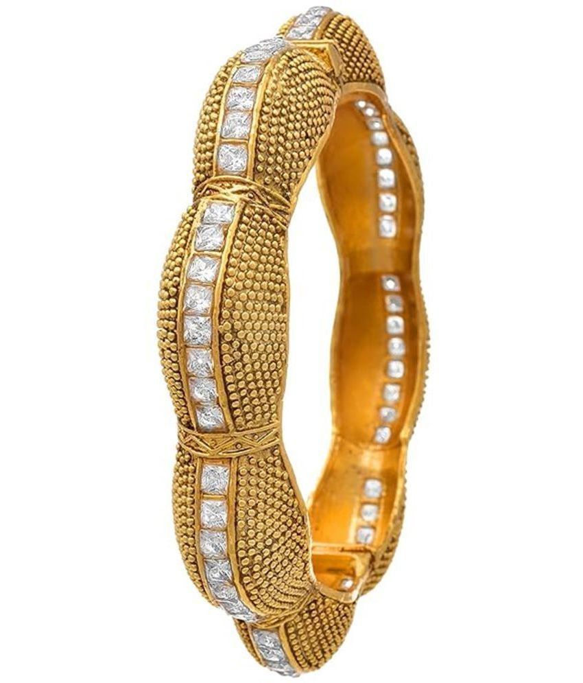     			JFL - Jewellery For Less Gold Bangle ( Pack of 1 )