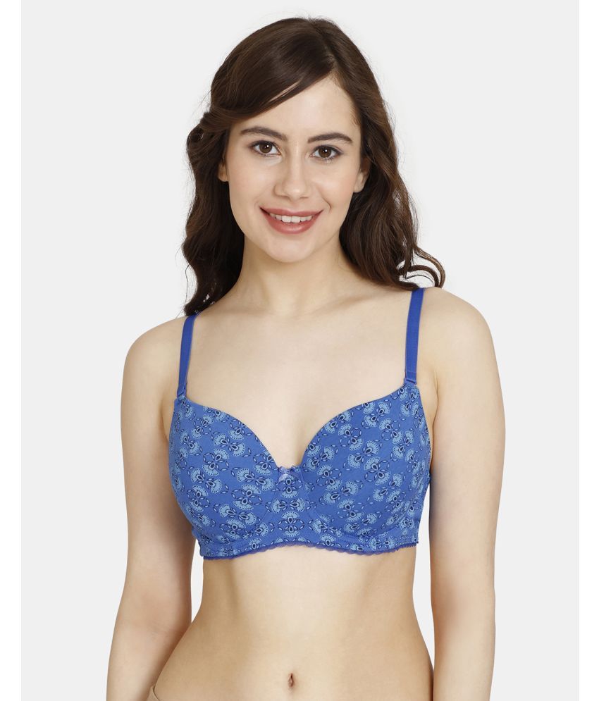     			Rosaline by Zivame Blue Polyester Heavily Padded Women's T-Shirt Bra ( Pack of 1 )