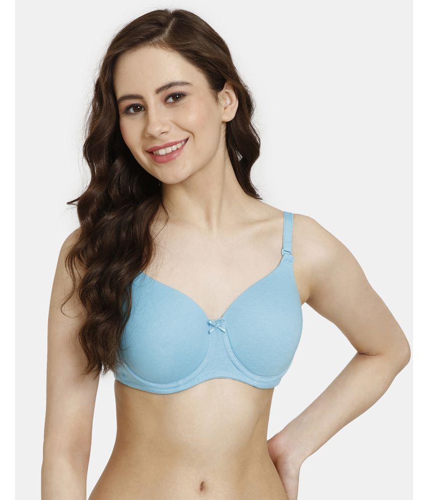     			Rosaline by Zivame Polyester Women's T-Shirt Bra ( Blue )