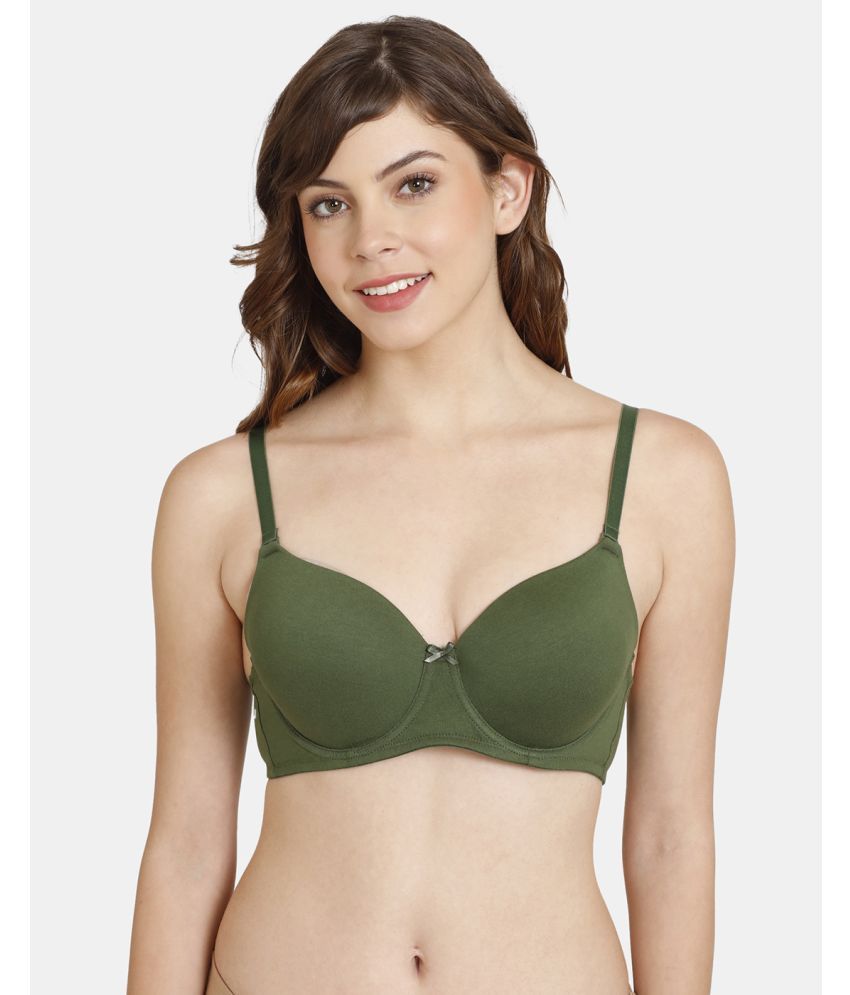     			Rosaline by Zivame Green Polyester Heavily Padded Women's T-Shirt Bra ( Pack of 1 )