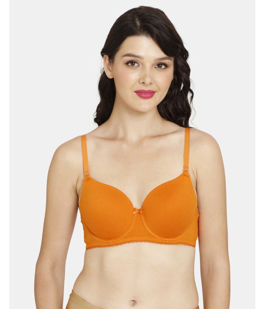     			Rosaline by Zivame Polyester Women's T-Shirt Bra ( Orange )