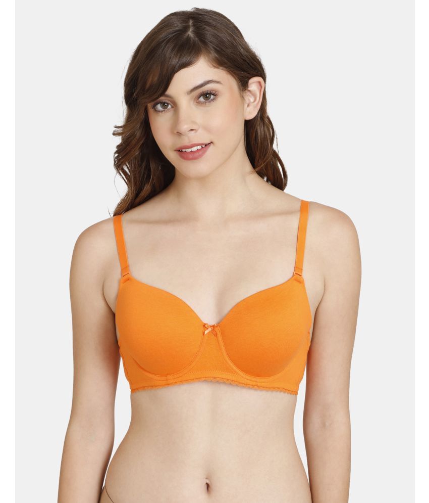     			Rosaline by Zivame Polyester Women's T-Shirt Bra ( Orange )