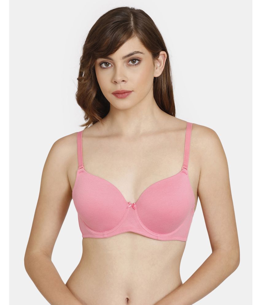     			Rosaline by Zivame Polyester Women's T-Shirt Bra ( Peach )