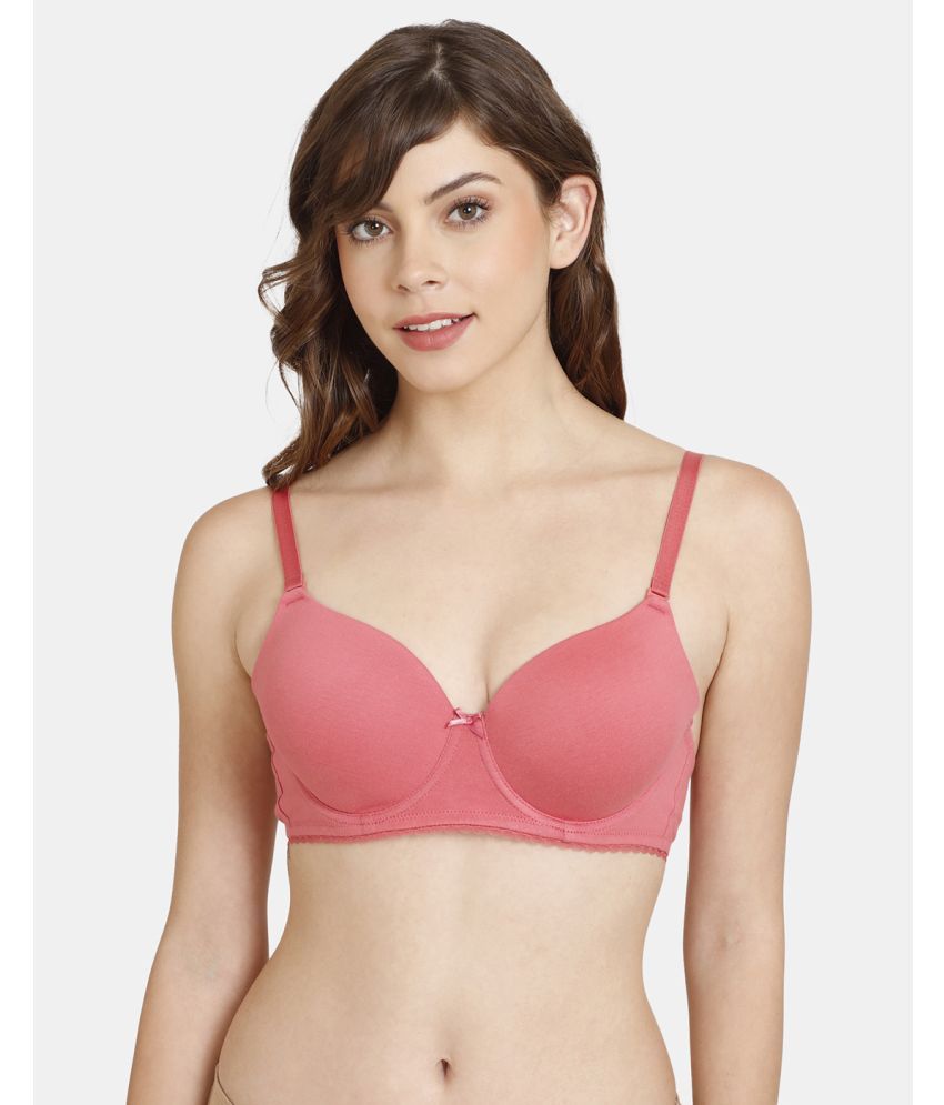     			Rosaline by Zivame Pink Polyester Heavily Padded Women's T-Shirt Bra ( Pack of 1 )