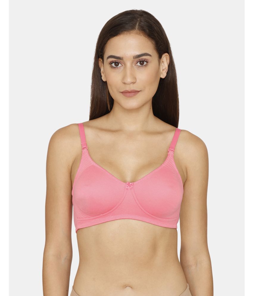     			Rosaline Pink Polyester Non Padded Women's T-Shirt Bra ( Pack of 1 )