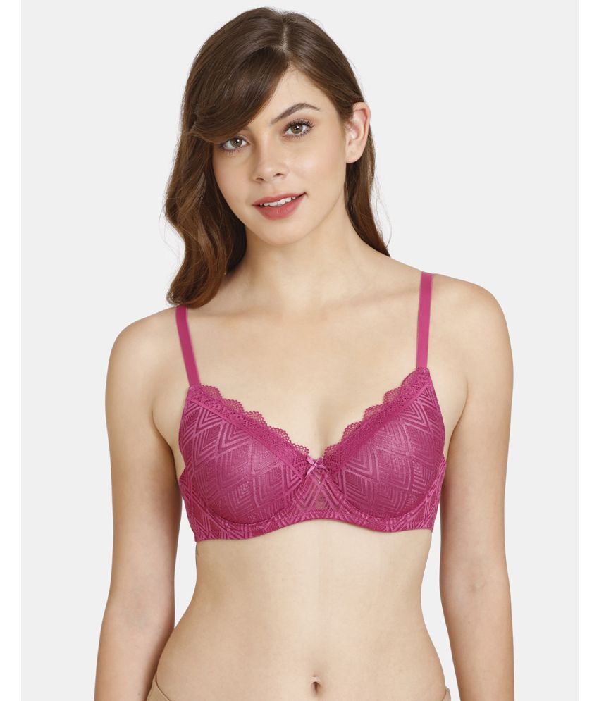     			Rosaline by Zivame Nylon Women's T-Shirt Bra ( Purple )