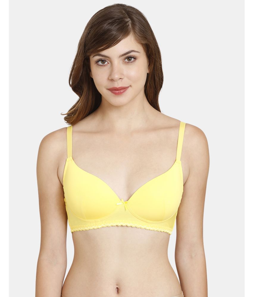     			Rosaline by Zivame Yellow Polyester Heavily Padded Women's T-Shirt Bra ( Pack of 1 )