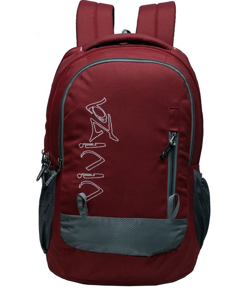     			Viviza Red Polyester Backpack ( 27 Ltrs )