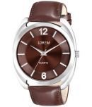 Lorem Brown Leather Analog Men's Watch