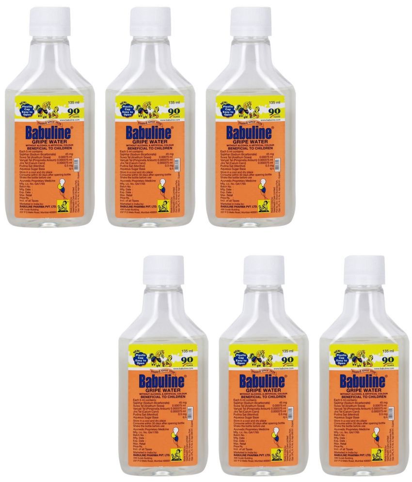     			Babuline Gripe Water 135ml - Pack of 6