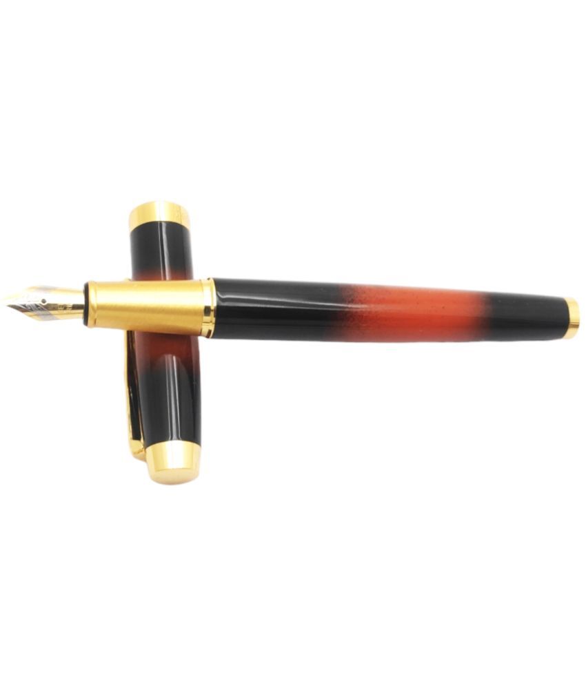     			Dikawen Orange Medium Line Fountain Pen ( Pack of 1 )