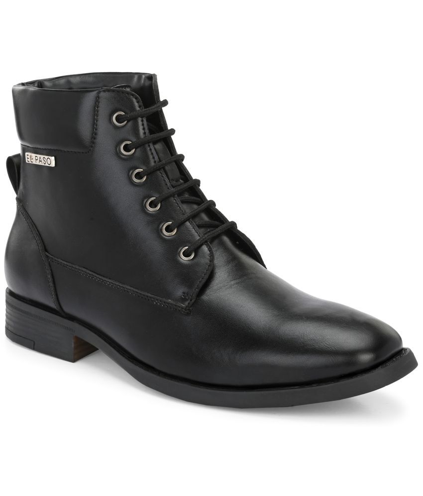     			El Paso Black Men's Casual Boots