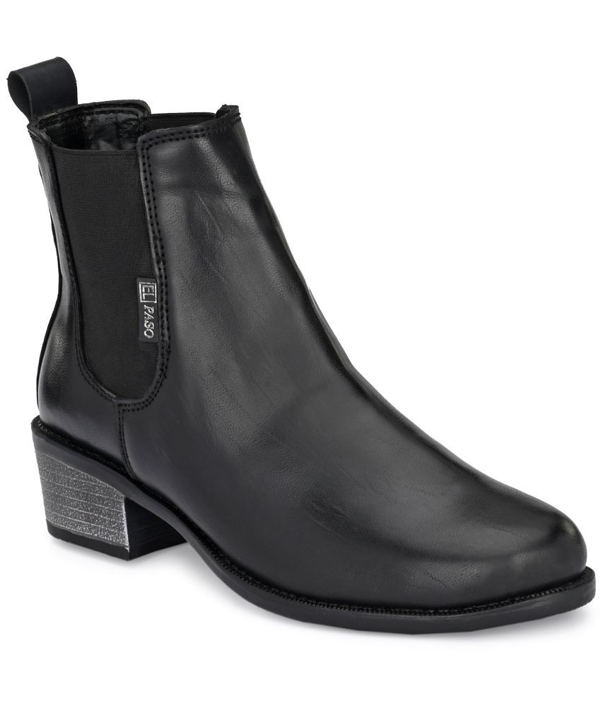     			El Paso Black Women's Ankle Length Boots