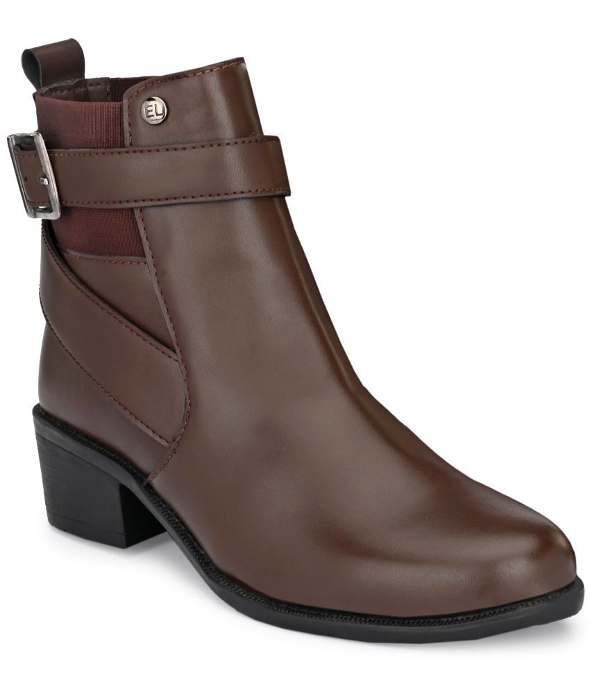     			El Paso Brown Women's Ankle Length Boots