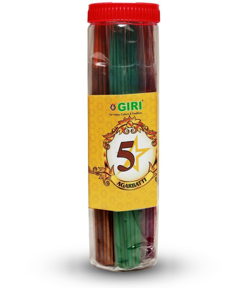     			Giri Five Star Incense Sticks | 5 Star Agarbathi/ Agarbatti for Everyday Pooja/ Incense Stick Natural Herbs 195 gm ( Pack of 1 )