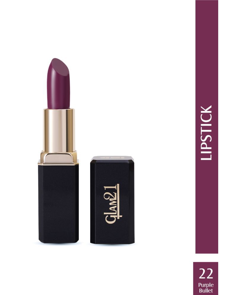     			Glam21 Comfort Matte Lipstick Highly Pigented Silky Texture & Hydrates 3.8g Purple Bullet22