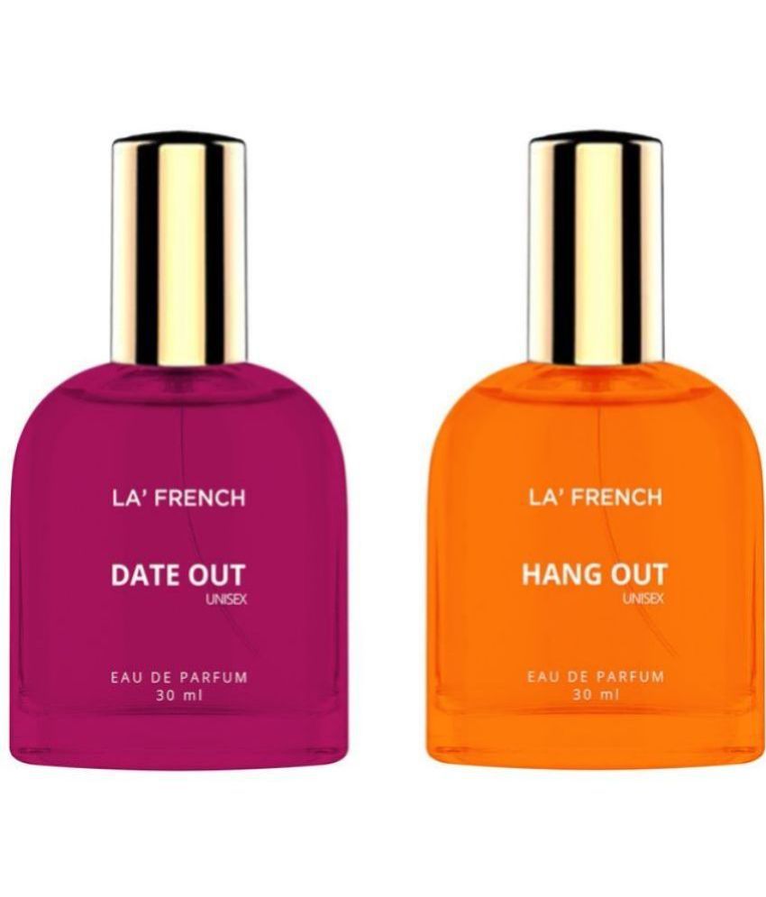     			LA FRENCH  Date Out & Hang Out Eau De Parfum (EDP) For Unisex  60ml  ( Pack of 2 )