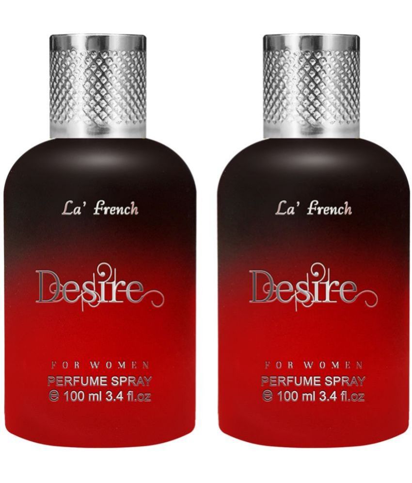     			LA FRENCH Desire Eau De Parfum (EDP) For Women Each 100ml ( Pack of 2 )
