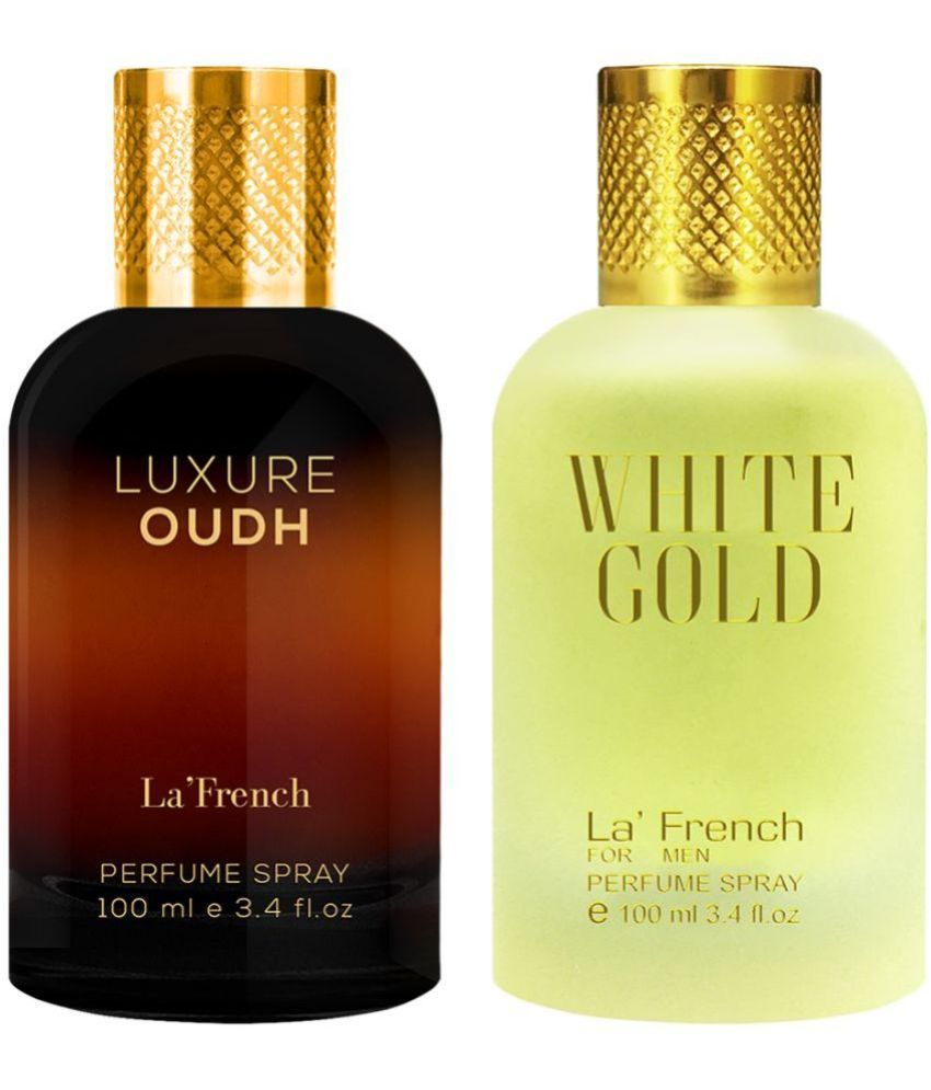     			LA FRENCH Luxure Oud & White Gold Eau De Parfum (EDP) For Men Each 100ml ( Pack of 2 )