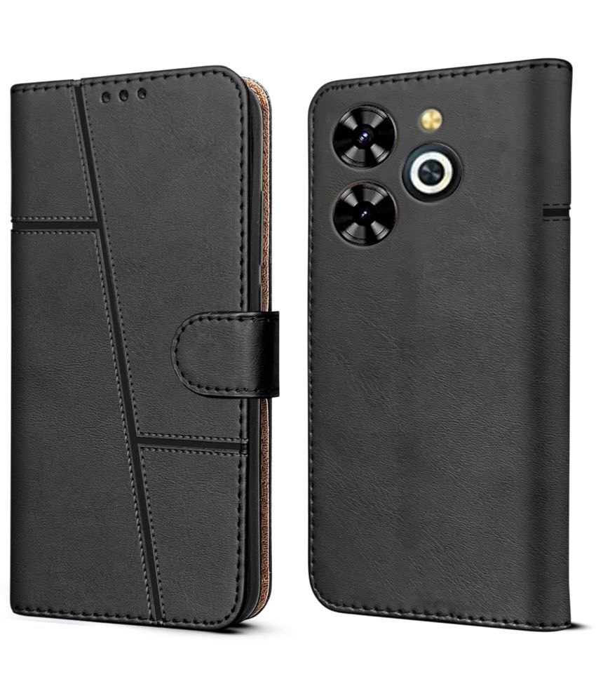     			NBOX Black Flip Cover Artificial Leather Compatible For Infinix Smart 8 HD ( Pack of 1 )