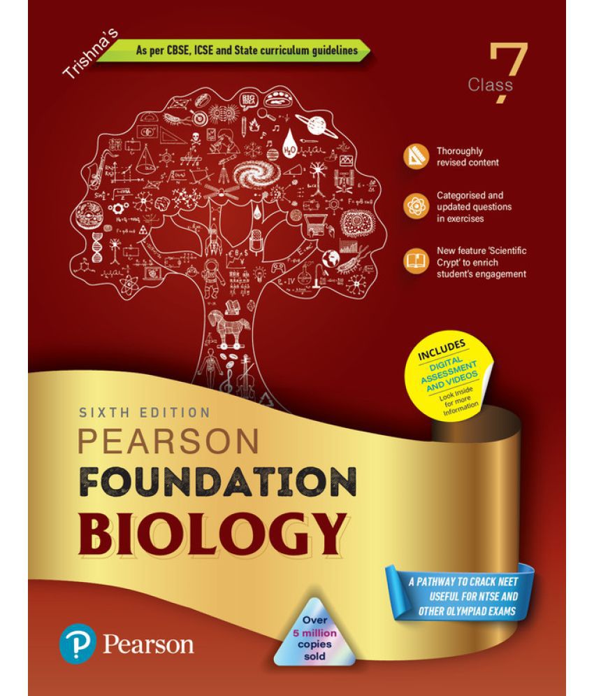     			Pearson IIT Foundation Biology Class 7, As Per CBSE, ICSE and State Curriculum Guidelines - 6th Edition