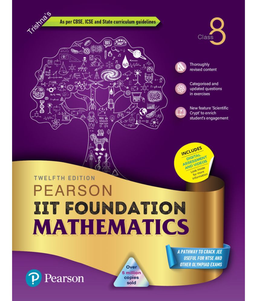     			Pearson IIT Foundation Mathematics Class 8, As Per CBSE, ICSE and State Curriculum Guidelines - 12th Edition