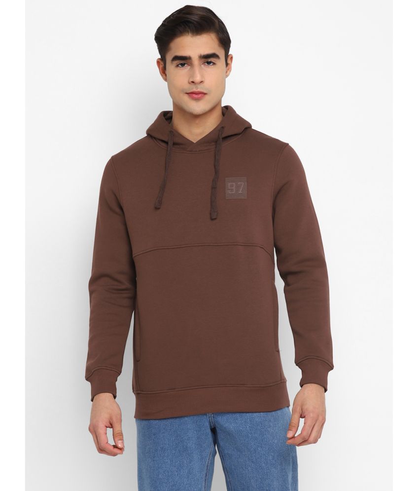     			Red Chief Polyester Blend Hooded Men's Sweatshirt - Brown ( Pack of 1 )