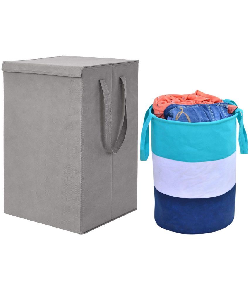     			SH NASIMA Grey Laundry Bag