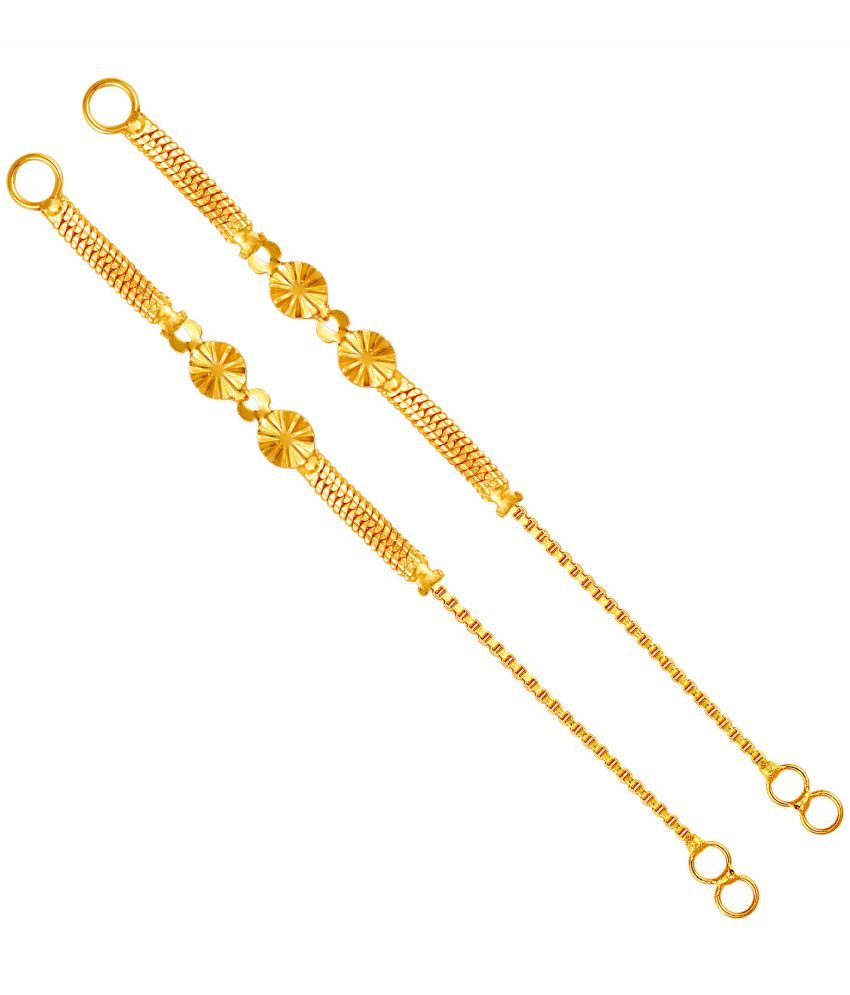     			VIVASTRI Golden Ear Chain Earrings ( Pack of 1 )