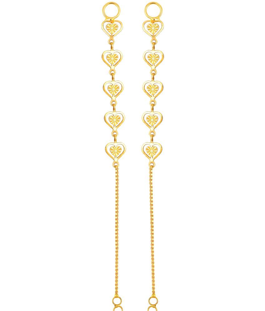     			VIVASTRI Golden Ear Chain Earrings ( Pack of 1 )