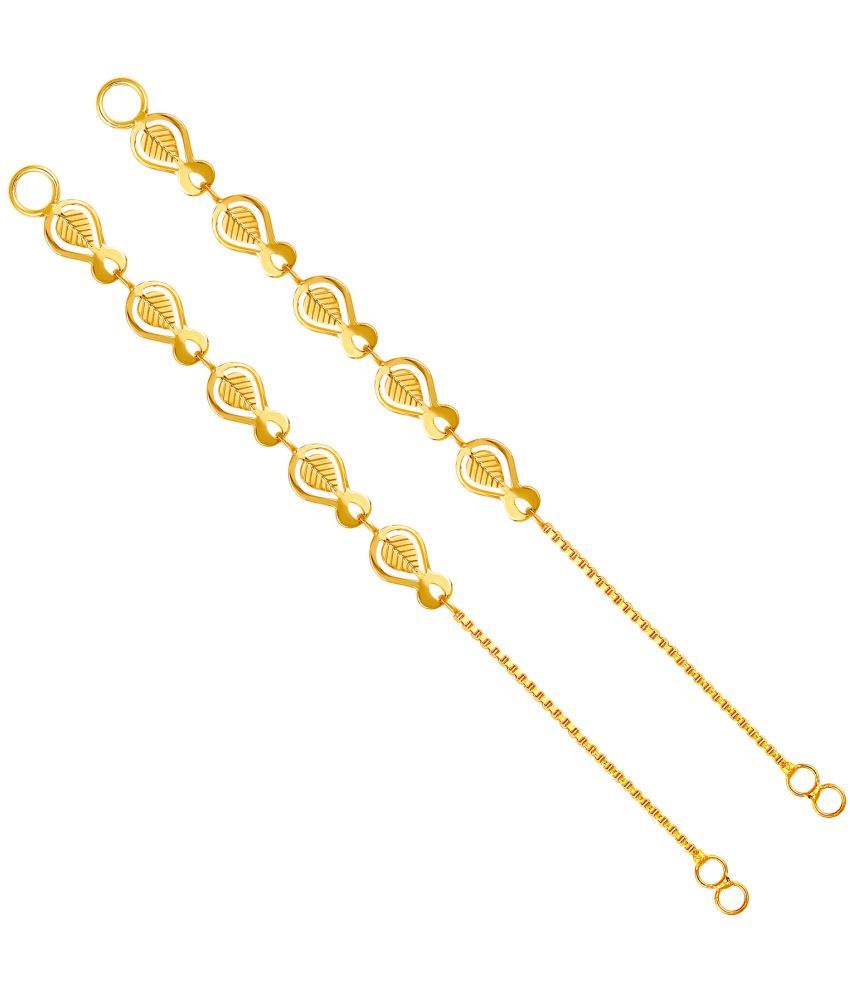     			VIVASTRI Golden Ear Chain Earrings ( Pack of 1 )